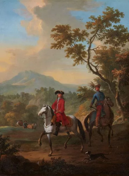 Franz de Paula Ferg — Zwei Reiter in abendlicher Landschaft