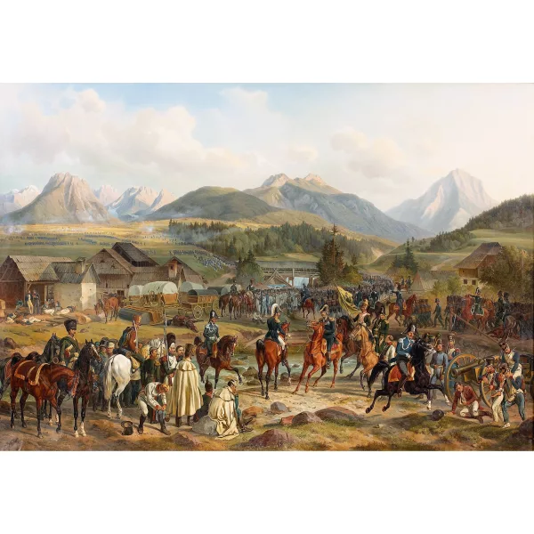 Albrecht Adam — Schlacht von Tarvis am 18. Mai 1809.
