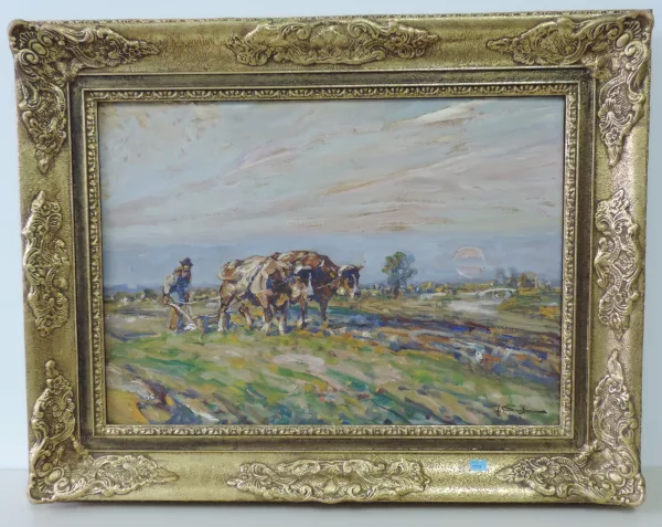 Julius Seyler — Pflügender Bauer