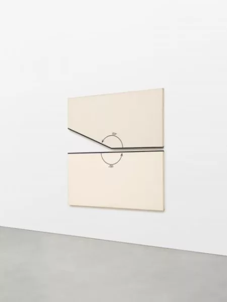 Bernar Venet — Position of Two Angles of 180° and 159°
