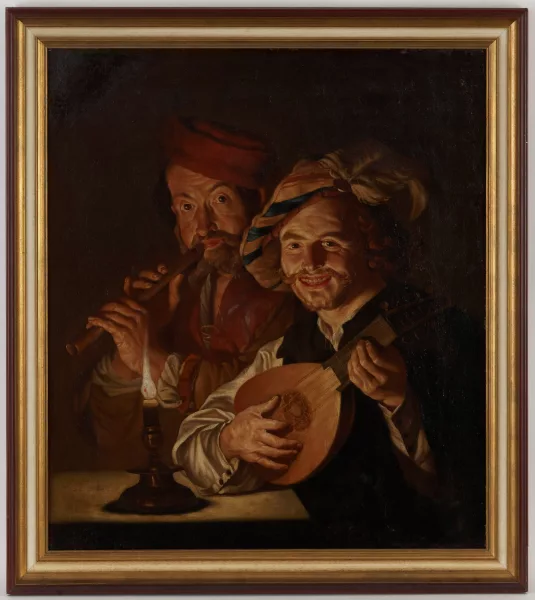 Gerrit van Honthorst — Suiveur de Gerrit Van Honthorst — Musiciens,