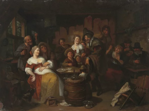 Richard Brakenburgh — Szene in einer Taverne