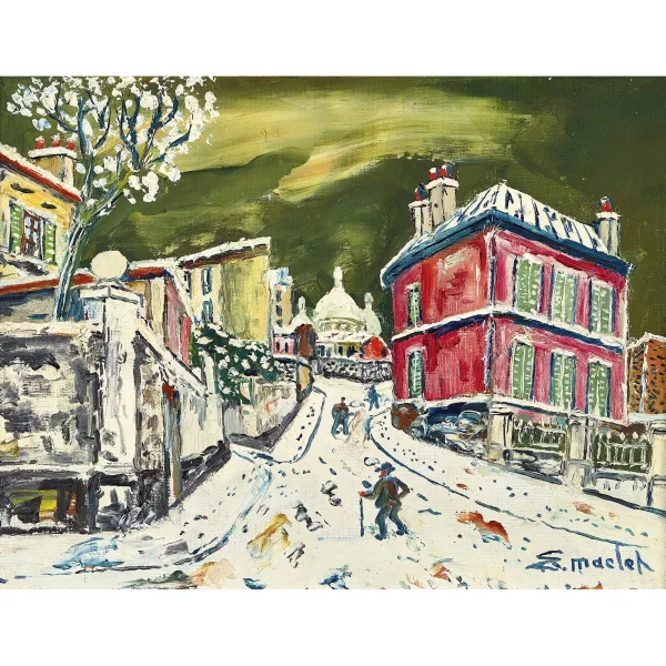 Élisée Maclet — "Rue Ravignan, Montmartre".