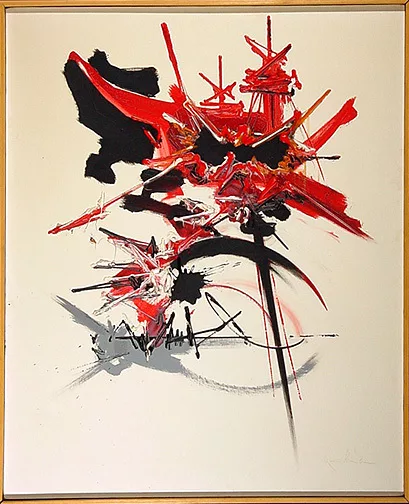 Georges Mathieu — Mirage rouge, 1984