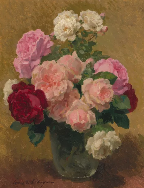 Louis Marie De Schryver — Attribué à Schryver, Louis Marie de — zugeschrieben Stilleben mit Rosen