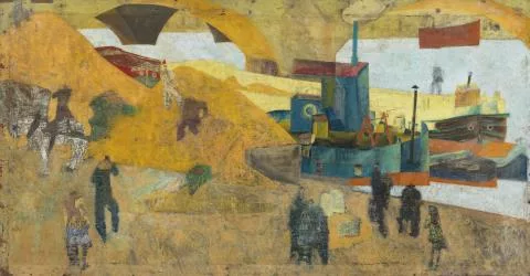 Lyonel Feininger — An der Seine, Paris