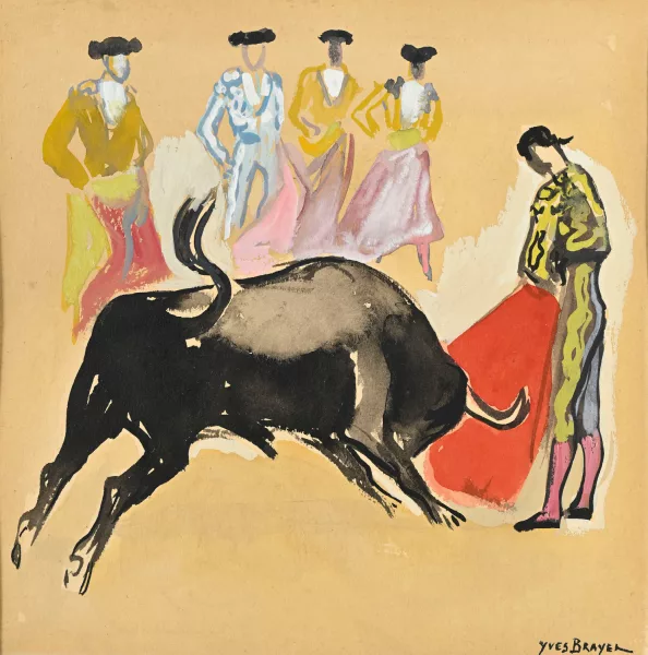 Yves Brayer — Les toréadors,