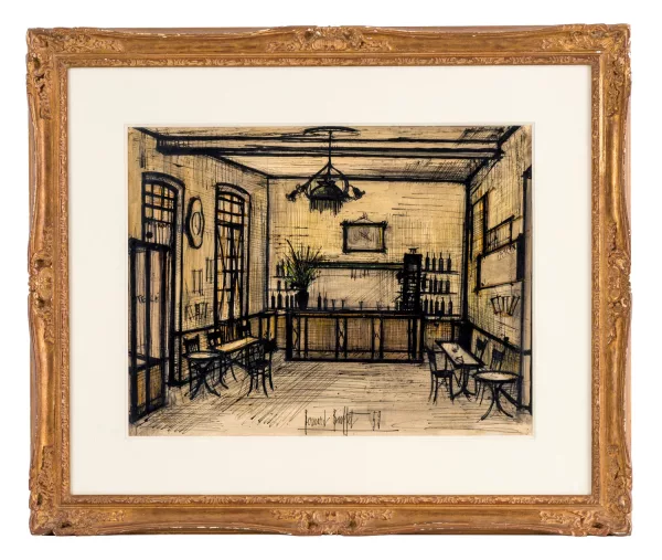Bernard Buffet — Bernard Buffet (1928-1999), Patron-Le café,