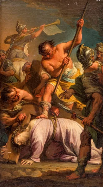 Francesco Trevisani — Attribué à Francesco Trevisani — Portement de croix,