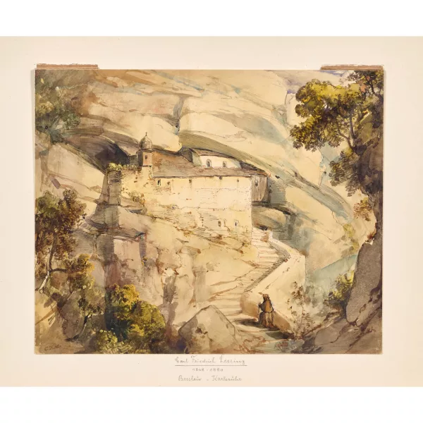 Carl Friedrich Lessing — Aufstieg zum Kloster.