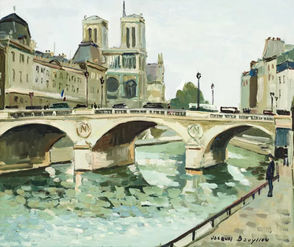 Jacques Bouyssou — Le Pont St-Michel, Paris"