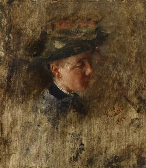 Wilhelm Leibl — Mädchenkopf - die sogenannte Malresl