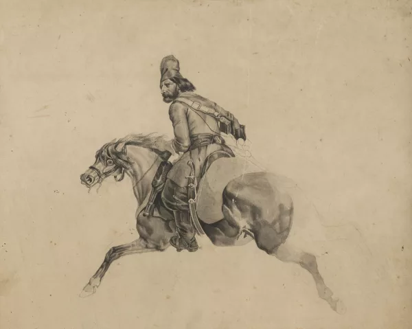 Carle Vernet — Dans le goût de Carle Vernet — Cavalier Oriental