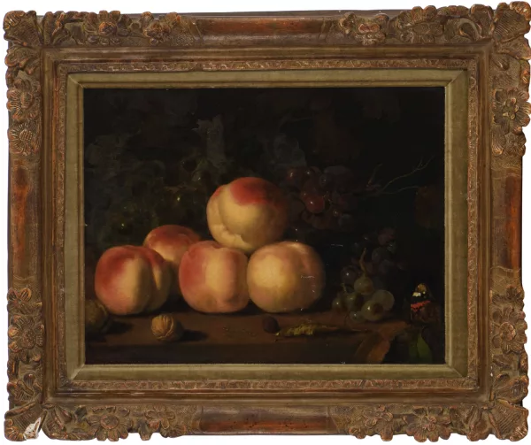 Abraham van Calraet — Attribué à Abraham van Calraet — Nature morte aux pêches,