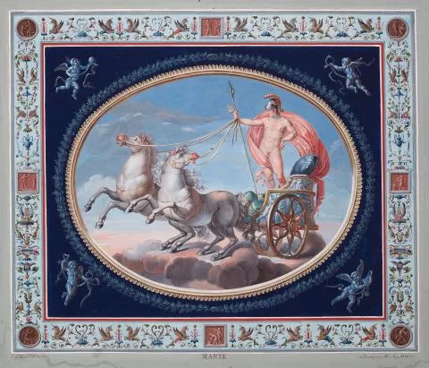 Michelangelo Maestri — Mars auf seinem Pferdewagen