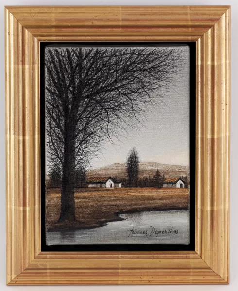 Jacques Deperthes — Paysage de campagne,