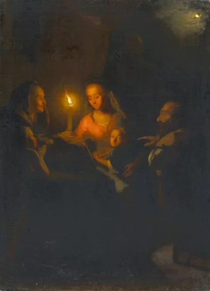 Godfried Schalken — Sainte Famille