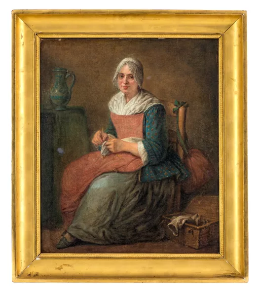 Nicolas-Bernard Lépicié — D’après Nicolas-Bernard Lépicié — La Tricoteuse