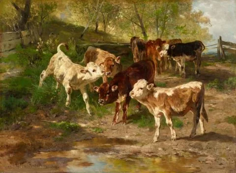 Anton Braith — Jungvieh auf der Weide