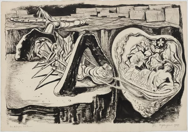 Rudolf Schlichter — Le rêve: Insecte mécanique et Vénus,