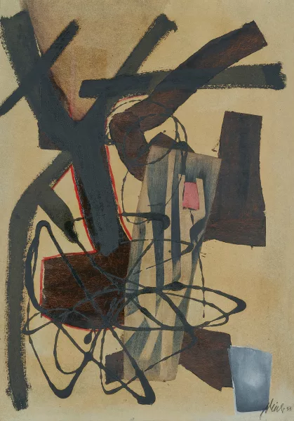 Fritz Winter — Fallendes Grün, 1953