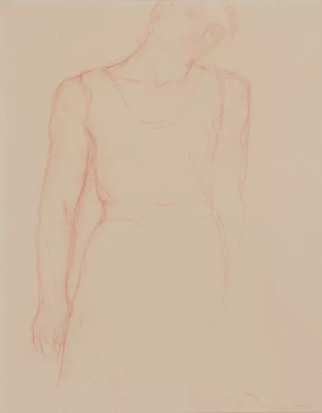 Charles Despiau — 2 Zeichnungen: Femme allongée; Femme debout