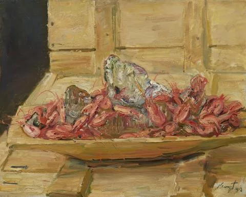 Max Slevogt — Crevetten auf Eis