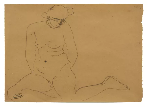 André Derain — Etude de nu assis