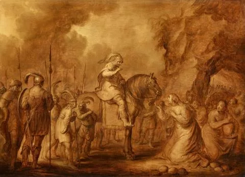 Adriaen Pietersz van de Venne — Abigail vor David