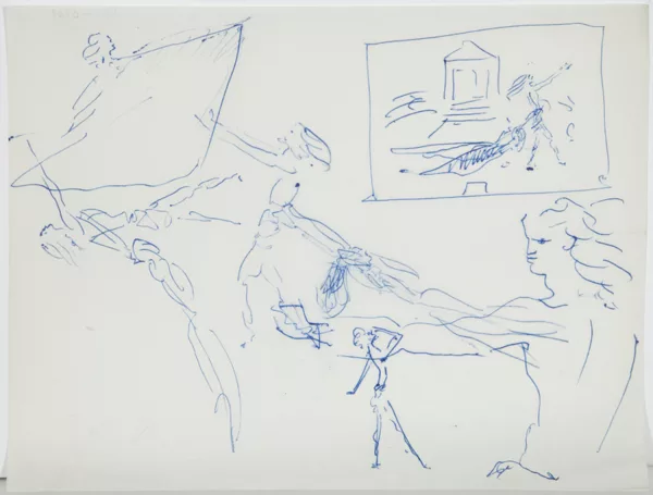 Jean Cocteau — Projet de scénographie pour Orphée