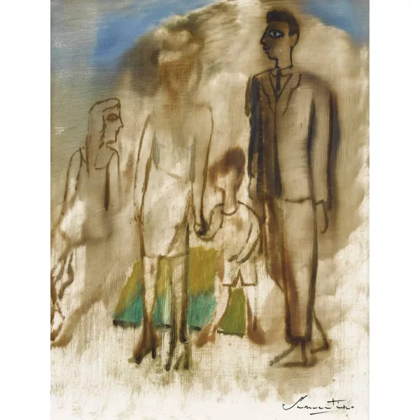 Edoardo Samartino — Komposition mit einer Familie.