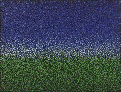 Kuno Gonschior — Landschaft Blau-Weiss-Grün