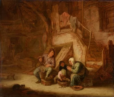Adriaen van Ostade — Bauernfamilie