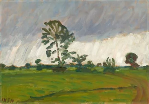 Otto Modersohn — Grauer Sommertag/Grauer Wümmetag