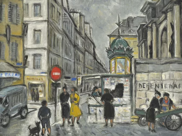 Nadejda Leontievna Benois — Rue parisienne animée