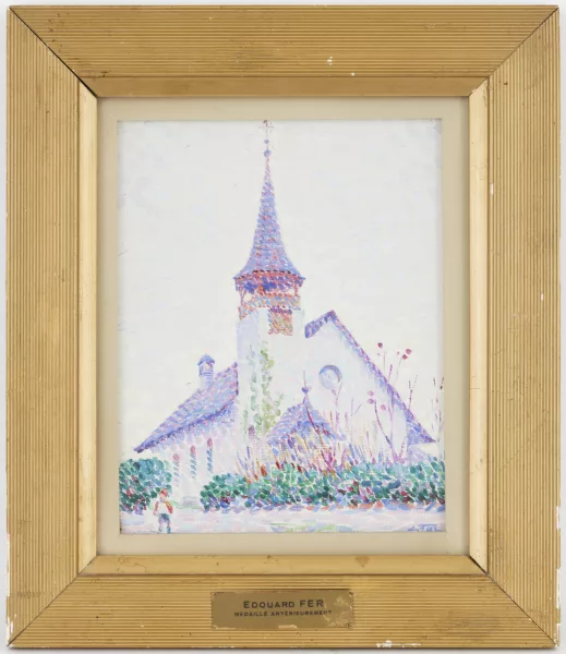 Édouard Fer — Eglise au printemps