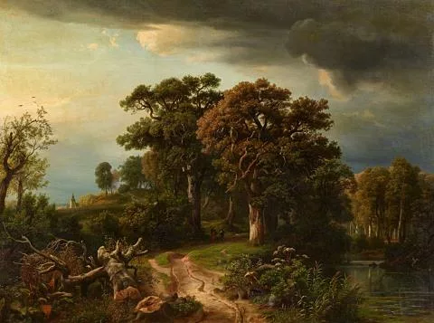 Johann Wilhelm Schirmer — Weg am Waldesrand