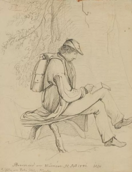 Peter von Hess — Zeichnender Künstler
