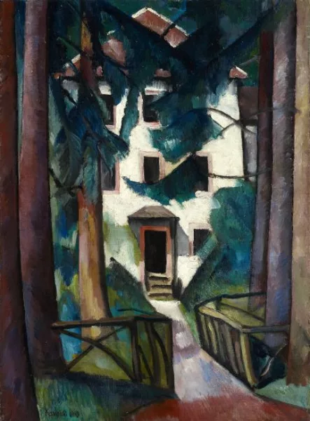 Alexander Kanoldt — Villa Edmond About, Zabern (Hauseingang)