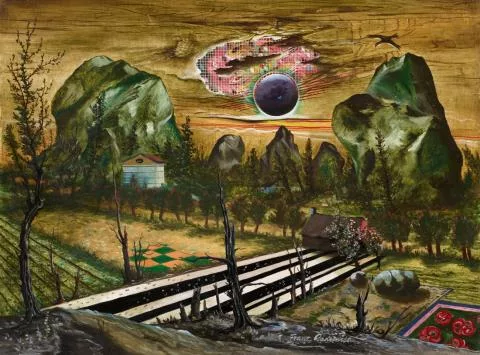 Franz Radziwill — Landschaft mit zwei Felsen