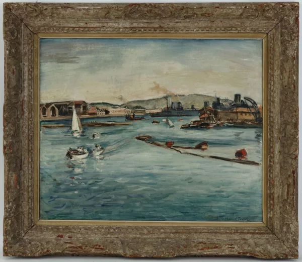 Othon Friesz — Othon Friesz (1879-1949), \\Port de Toulon\\, huile