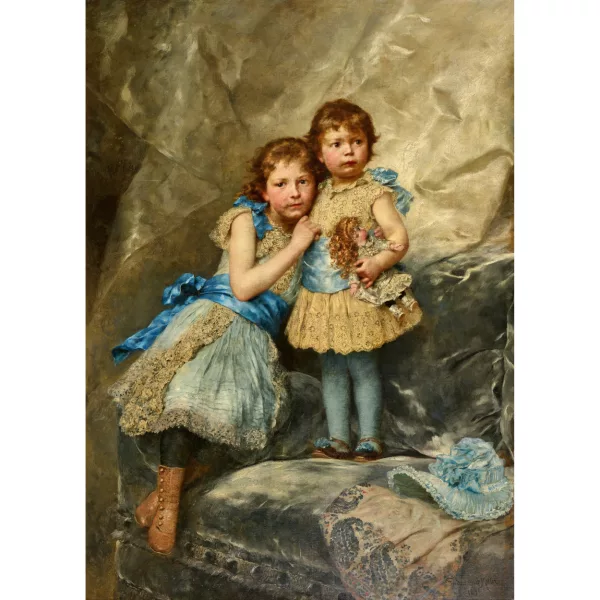 Ferdinand Keller — Emma (1882-1962) und Mathilde (1887-1955) von Chrismar.