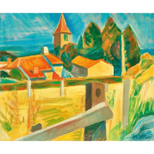 Roger Montané — "La chapelle aux trois pins noirs".