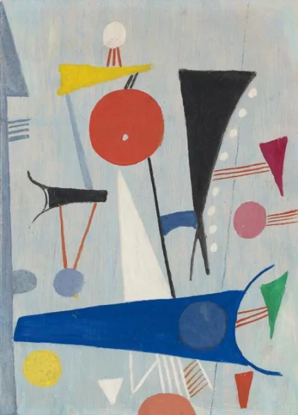 Max Ackermann — Ohne Titel (Konstruktive Komposition)