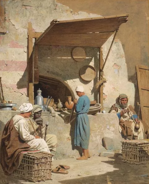 Adolf Seel — Orientalische Straßenszene
