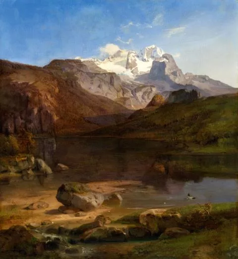 Carl Anton Joseph Rottmann — Der Dachstein bei Gosau im Salzkammergut
