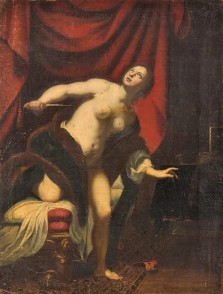 Simon Vouet — D’après Simon Vouet — Le suicide de Lucrèce