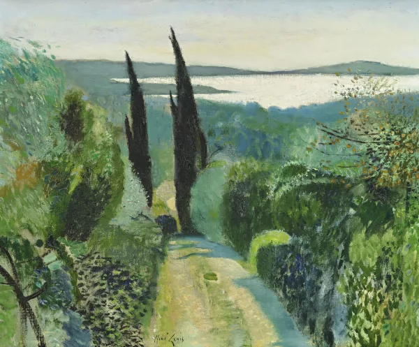 René Genis — "Chemin aux deux cyprès"