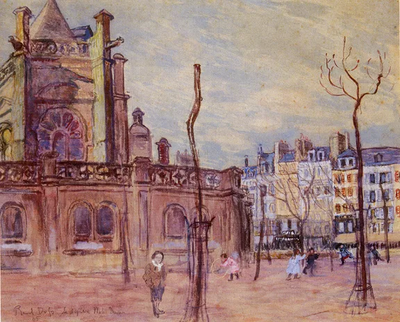 Raoul Dufy — Le Square Notre-Dame, 1905