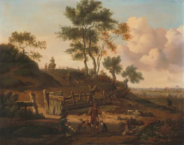 Jan Wijnants — nach Dünenlandschaft mit Falknern